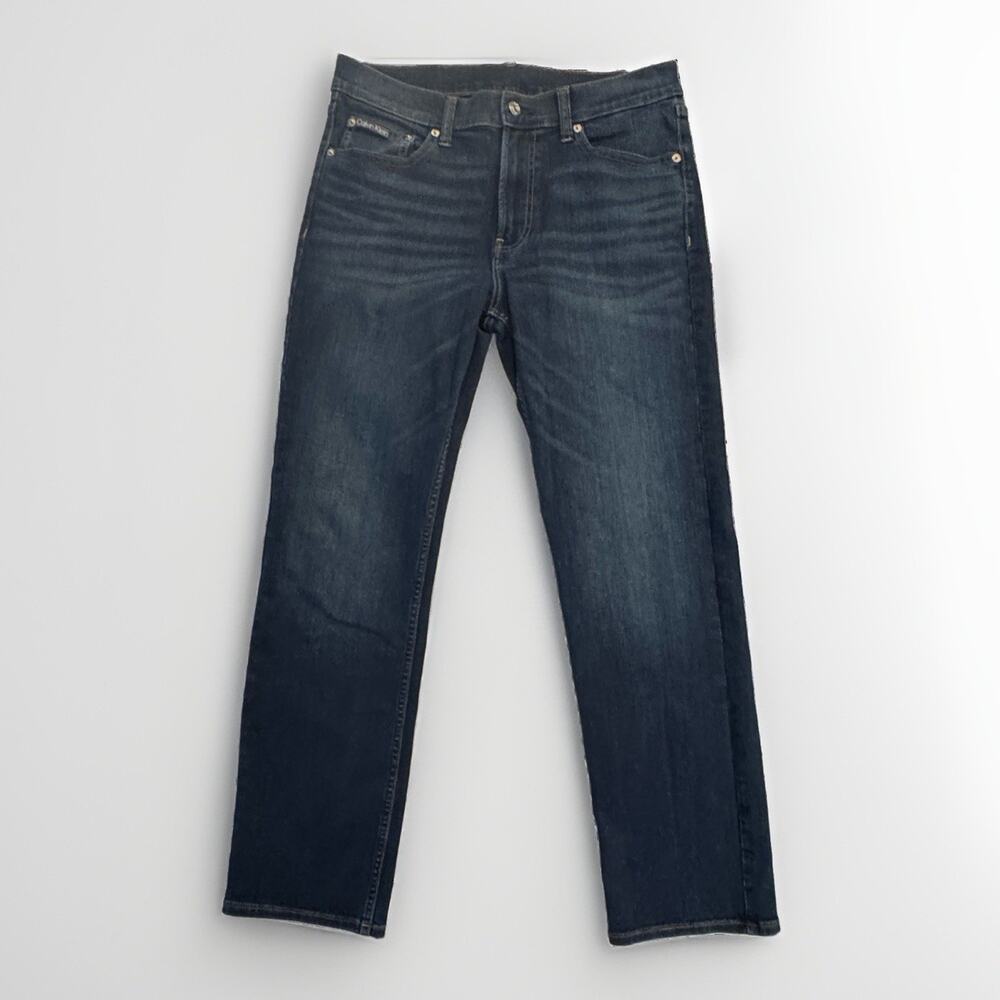 Calvin Klein Men’s Straight Fit Blue Jeans Size 32x30
